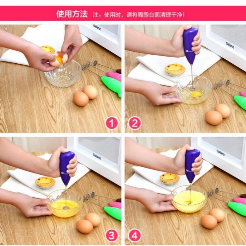 1PC Hand Blender Electric Egg Beater Milk Frother Wireless Mini Drink Mixer Foamer Household Kitchen Stirring Tools