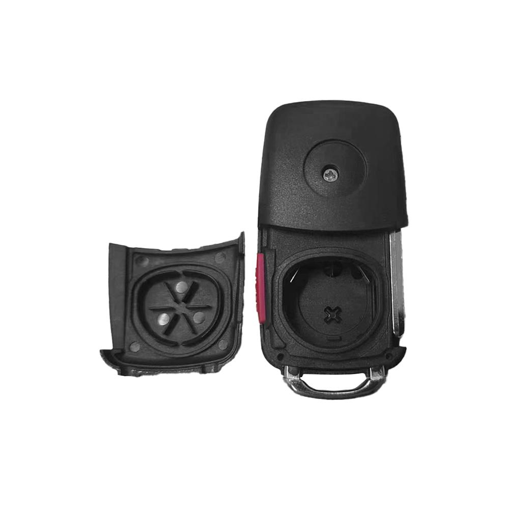 Replacement key fob housing fits 3+1 buttonsFor Volkswagen etc. keyless entry remote key holder