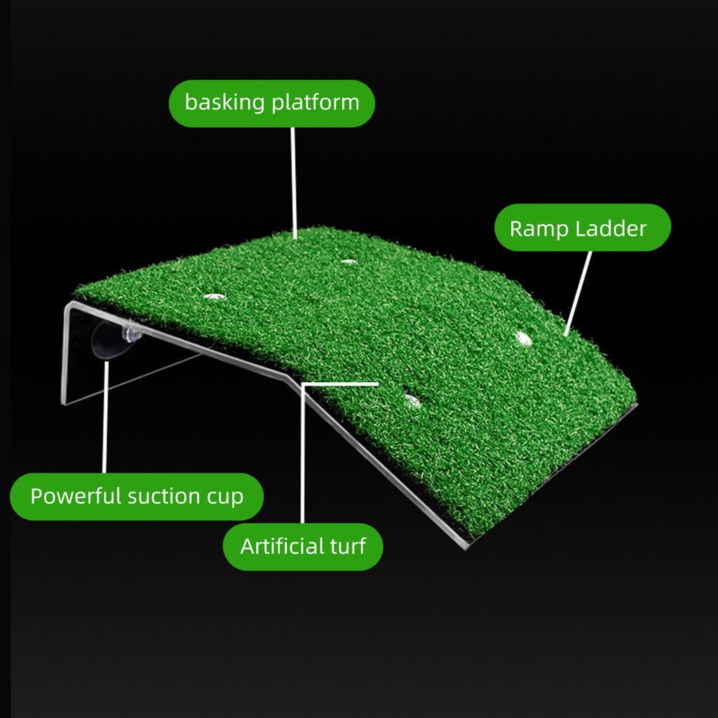 Schildkrötenrampe, Schildkrötenplattform, Schildkrötenrampe, Reptilienleiter, Ruheterrasse für Aquarienfische
