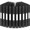 A4 Binder - Acropaq - 10 X 2 Rings - 40 Mm Labels - Polypropylene - Black