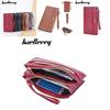 Pu Leather Ladies Wallet With Zipper Long Purse For Daily Use And Water Resistance