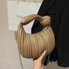 Niche underarm pleated bag women's autumn and winter new retro popular women's bag versatile portable soft knot dumpling bag