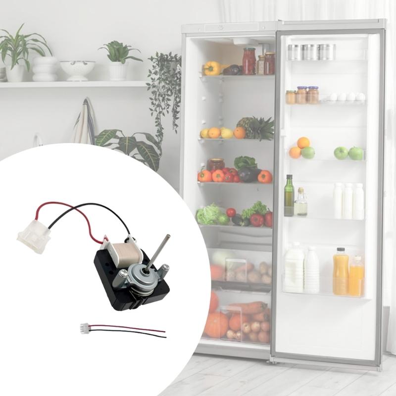 Kühlschrank Lüftermotor Einheit WR60X10238 für Kondensatorlüfter Ersatz, Enthält Montagehalterung und Drahtverbinder für die Gerätepflege