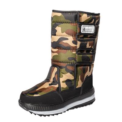 Men Snow Boots Platform Winter Boots Thick Plush Waterproof Non-Slip Boots Fashion Women Winter Shoes Warm Fur Botas Mujer