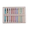 12Pieces Crochet Hook Set Ergonomic Handle Portable Storage Case For Knitting Craft Projects