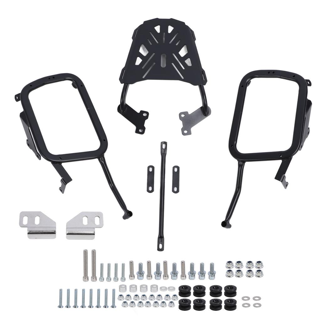 Motorcycle Side Mount Support Rack Stable Structure Top Box Case Saddlebag Bracket Carbon Steel