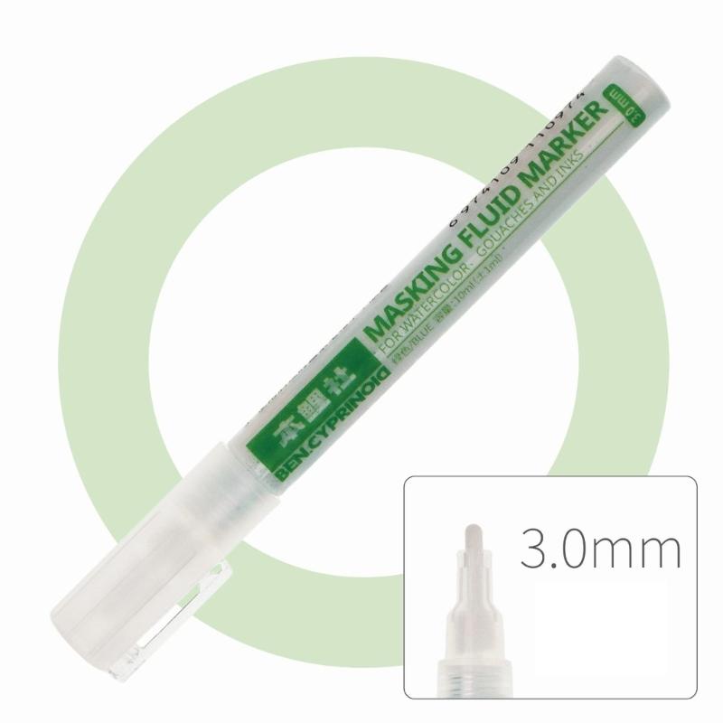 White/Blue Watercolor Masking Fluid Mark Pen 0.7/3mm Masking Fluid Marker Art Supplies Perfect for Artists Students