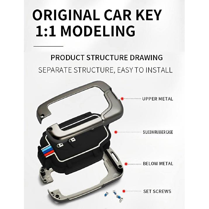 For Lexus Key Fob Cover Case, Metal Shell Smart Key Holder Compatible for RX350 RX450h CT200H IS250 LS460 GX460 GS300 GS350 ES350 LX570 IS350