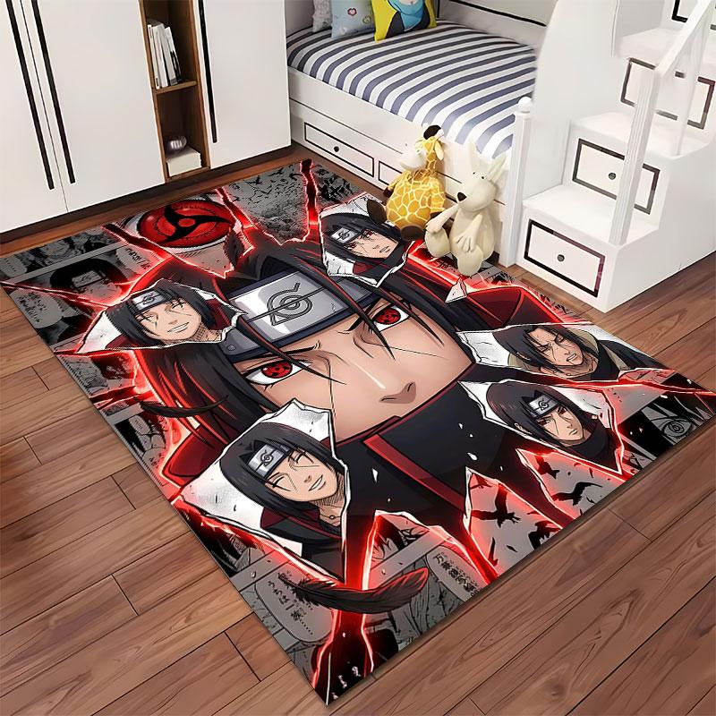 Anime Ninja Theme Pattern Carpet Suitable As a Non-slip Mat for the Living Room or Bedroom Sofa