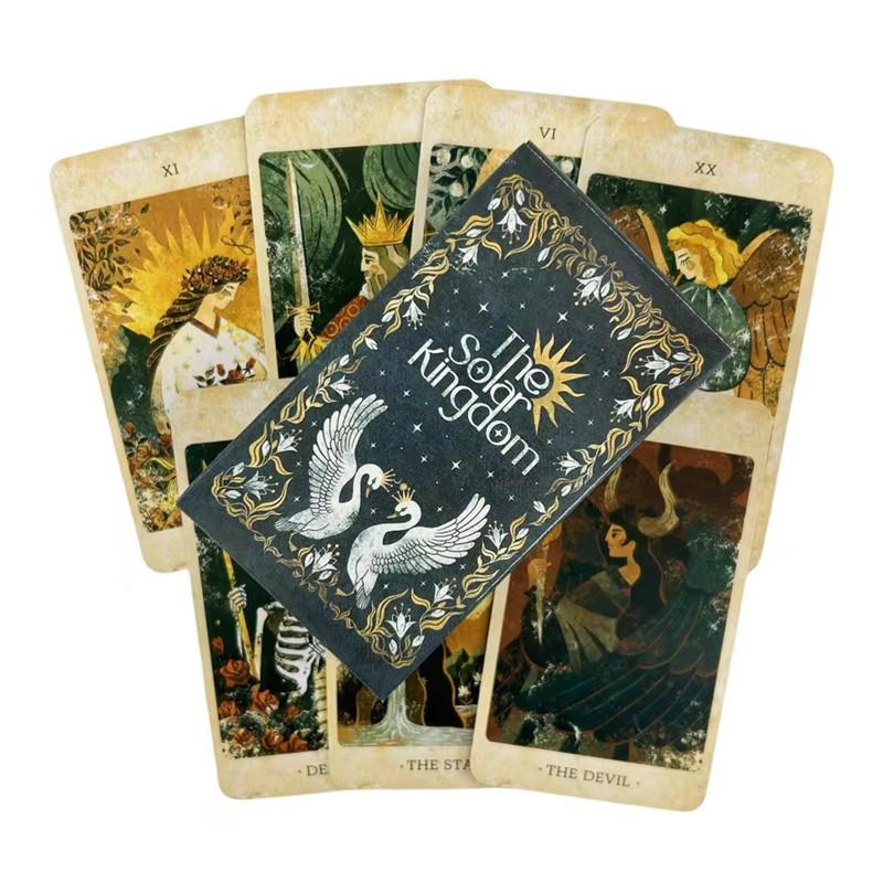 Cărți de tarot Regatul Solar Un pachet de 78 de Oracle psihologic cu imagini vibrante pentru viitor și trecut