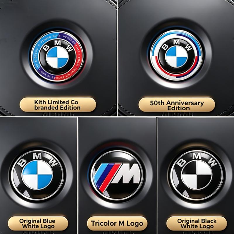1Pcs 46mm Car Steering Wheel Decoration Badge Sticker Logo Accessories For BMW E46 E90 E60 F30 F10 E39 E36 E87 F20 E90 E70 G30