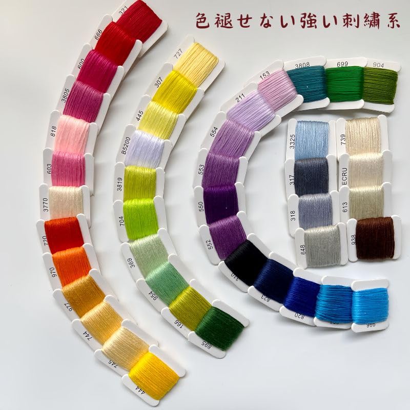 Deluxe DIY Plush Toy Kit Full Materials Set 50 Colors of Embroidery Thread Professional Tools For Professional Handmade Crafts Compatible with DIY Kit