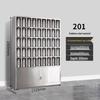 Yuanzu Stainless Steel 45-Compartment Cup Storage Cabinet