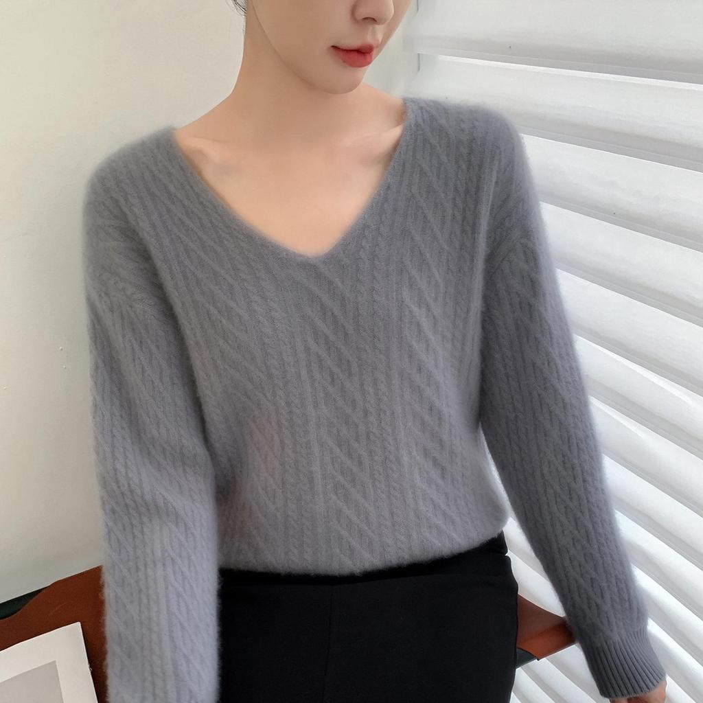Women's Cozy Cashmere Jacquard Sweater - Warm, Fashionable & Versatile Knitwear