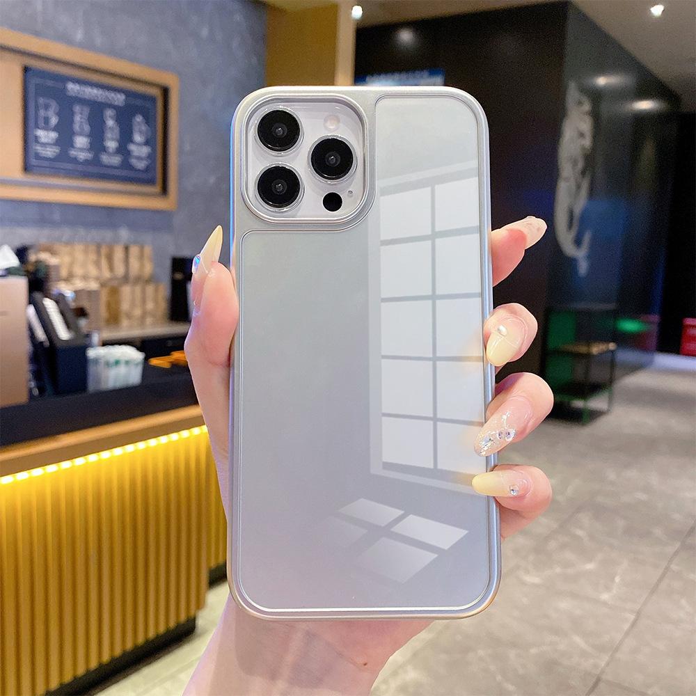 Mobile phone case Apple 17promax processing to picture ip16E glass case/mirror case DIY painting