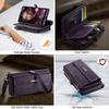 For Samsung Galaxy A54 5G Case CASEME C39 RFID Blocking Zipper Wallet Stand Leather Cover with Strap