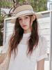 Olinkeompeulliteu Wave Ribbon Boater Hat (Beige)
