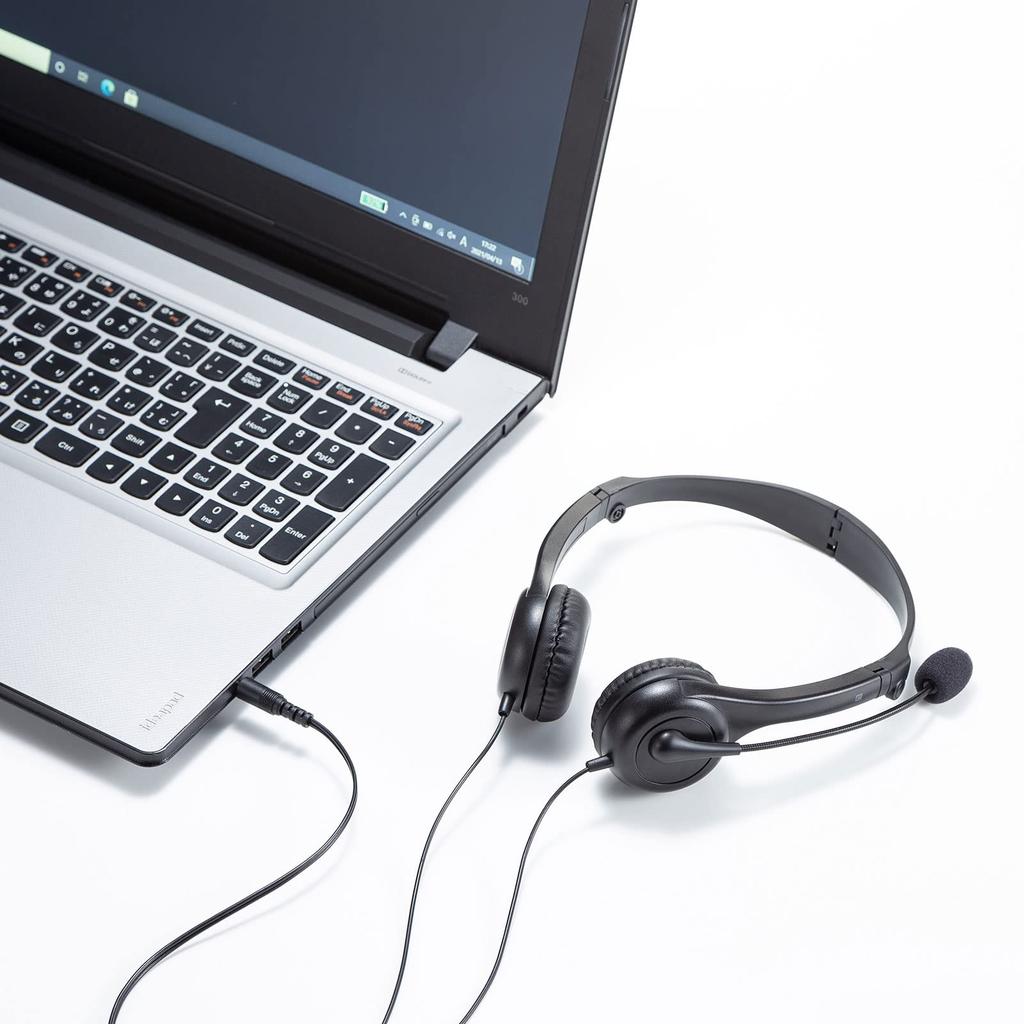 Sanwa Supply Compatible Headset 4-pole MM-HS407BK