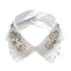 1PC Women Detachable Collar Shirt Fake Collars Pearls Lace Decor Ladies Lace False Necklaces Fashion Clothes Accessories