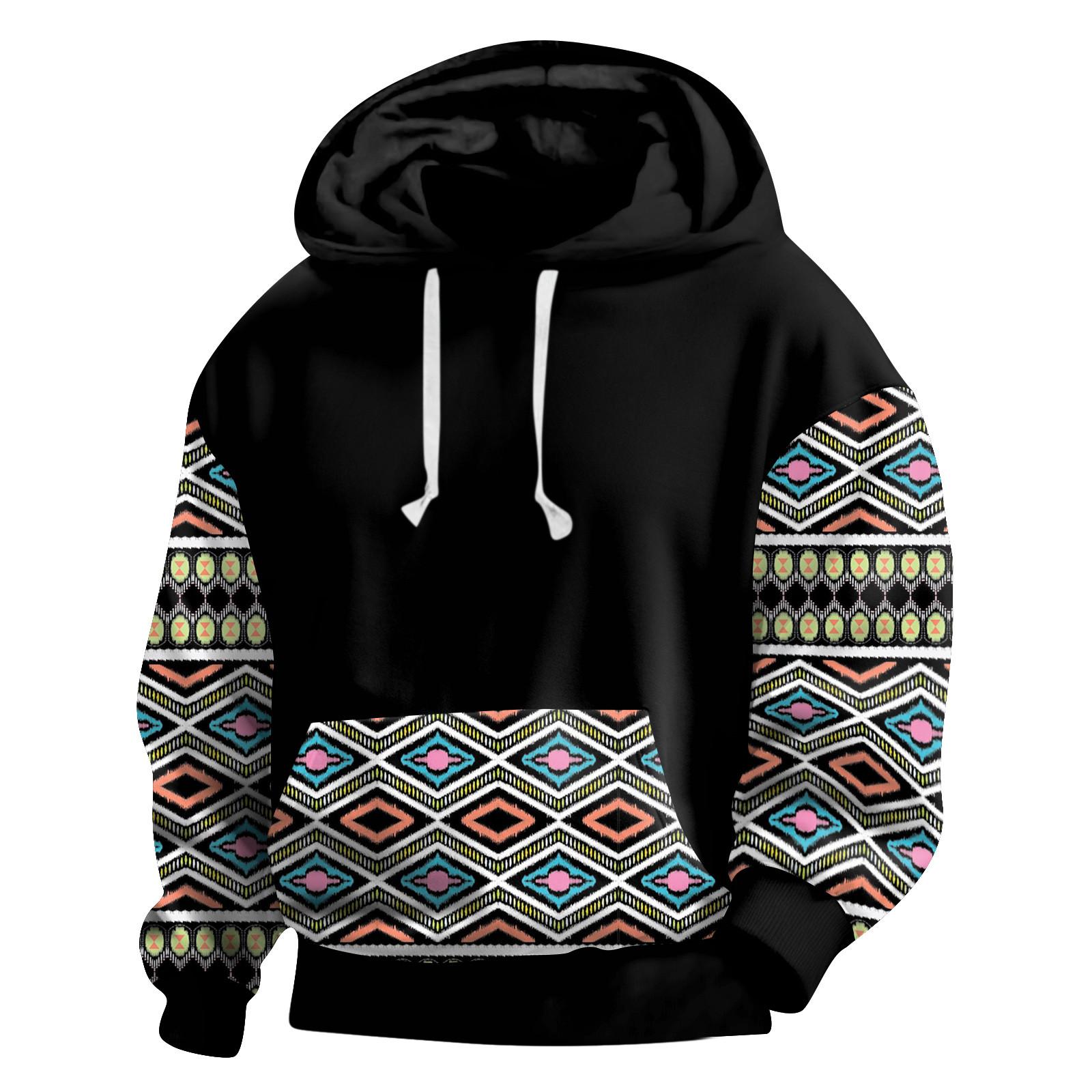 

Спортивний костюм з капюшоном Унісекс Одяг для бігу Пуловер з довгим рукавом Толстовка Світшот XXXXL чорний