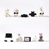 1Pc Halloween Resin Figurines Mummy Skull Bat Ghost Horror Bunny Candle Mini Ornament Micro Landscape DIY Scary Party Decoration