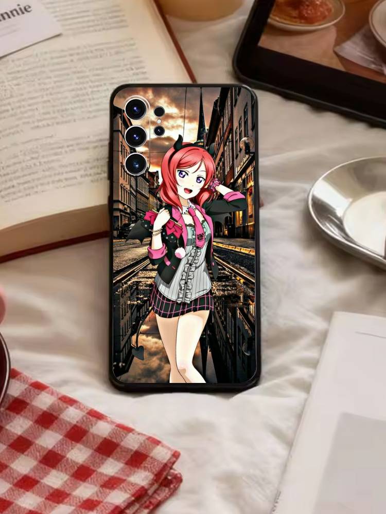 Love Live-Nishikino Maki Handyhülle Für Samsung S26,S25,S24,S23,S22,S21,S20,Plus,Fe,Lite,Andere Schwarze Hülle