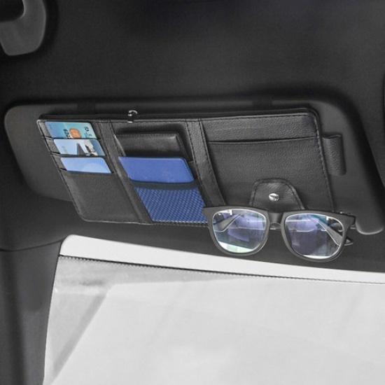 Car Front Sun Visor Organizer Pouch Bag Pocket Card Storage Holder Accessories*