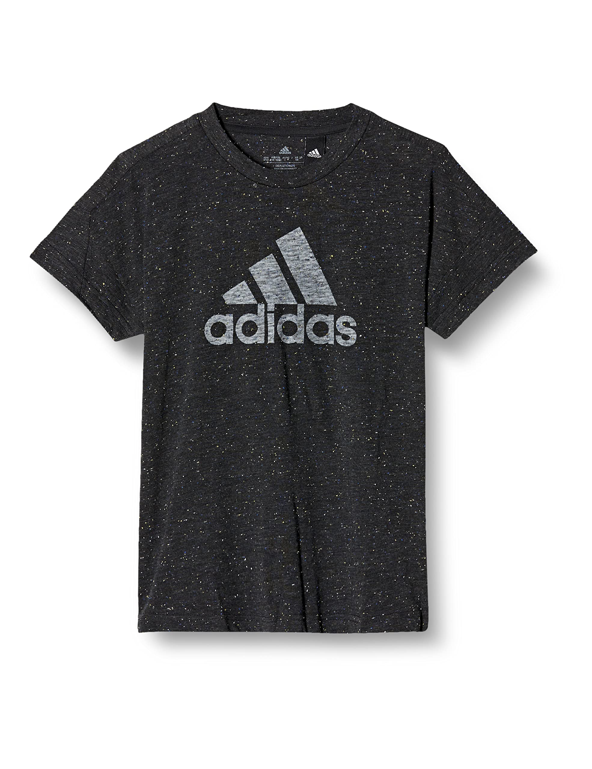 

Adidas Short Sleeve Kids Future Icon Cotton Loose Badge of Sport TC558 Black A140 T-Shirt Melange/White (HM2646)