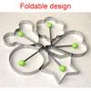 Stainless Steel Egg Molds, 5 Pack 3.5 Inch Different Shape Silver Egg Ring Molds for Cooking and Griddle of Flapjack, Bread and Chocolate