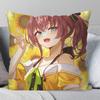 Natsuiro Matsuri Anime Hhololive Pillow Case Fashion Square Pillowcase Bedroom Sofa Room Ins Decoration Leisure