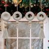 2pcs Woven Christmas Wreaths Pendant Cotton Rope Christmas Tree Ornaments Boho   New Year