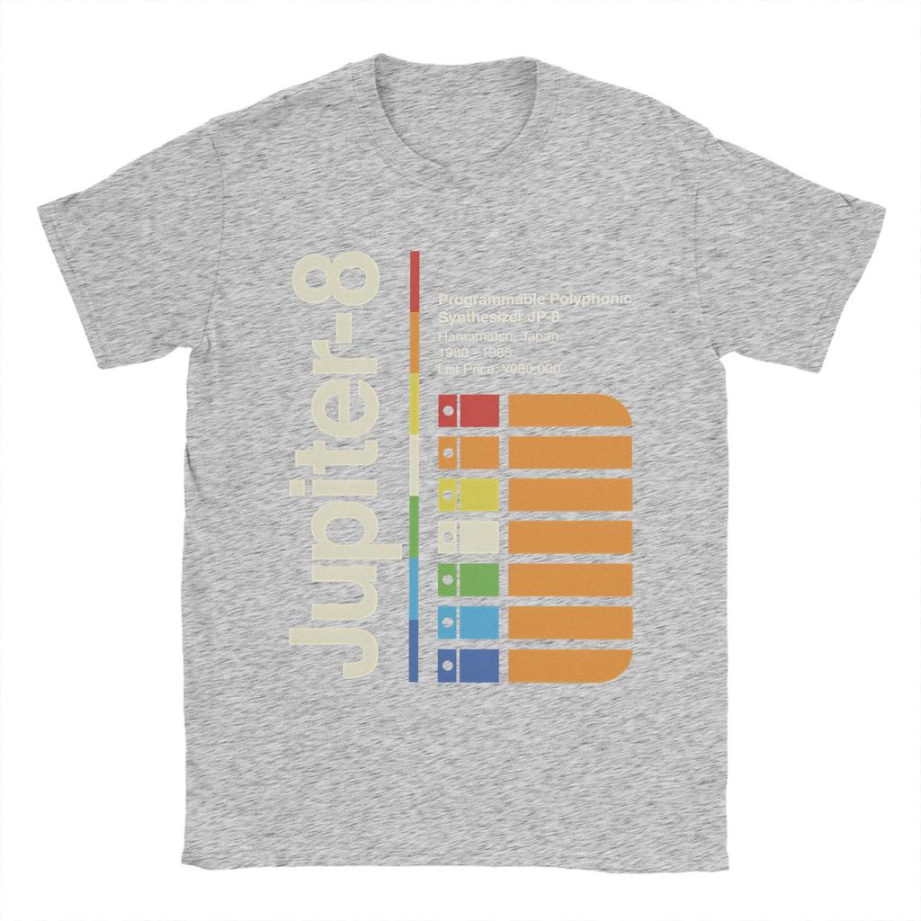 Fashion Jupiter 8 Vertical TShirt Men Crewneck 100 Cotton T Shirt Short Sleeve Tees Plus Size Tops