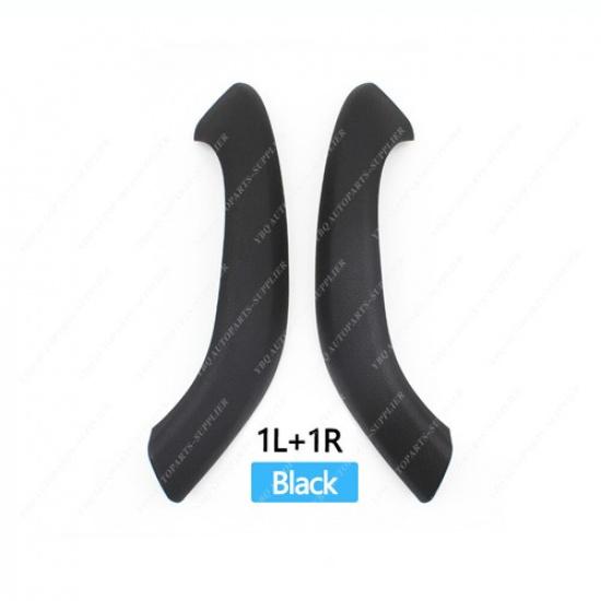 

2/4PCS Interior Door Left Right Pull Handle Outer Cover For BMW X1 X2 2016- Black 2PCS Set
