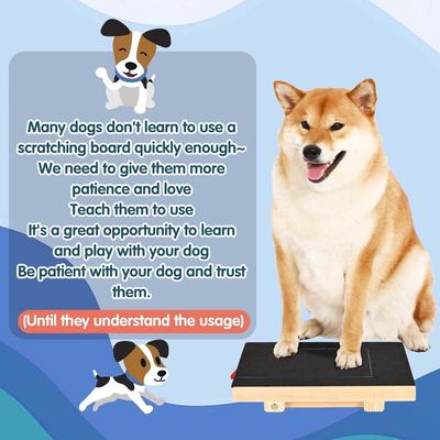 Spot Durable Non-Shedding Wooden Dog Scratch Board - Pet Sandpaper Paw Repair Board