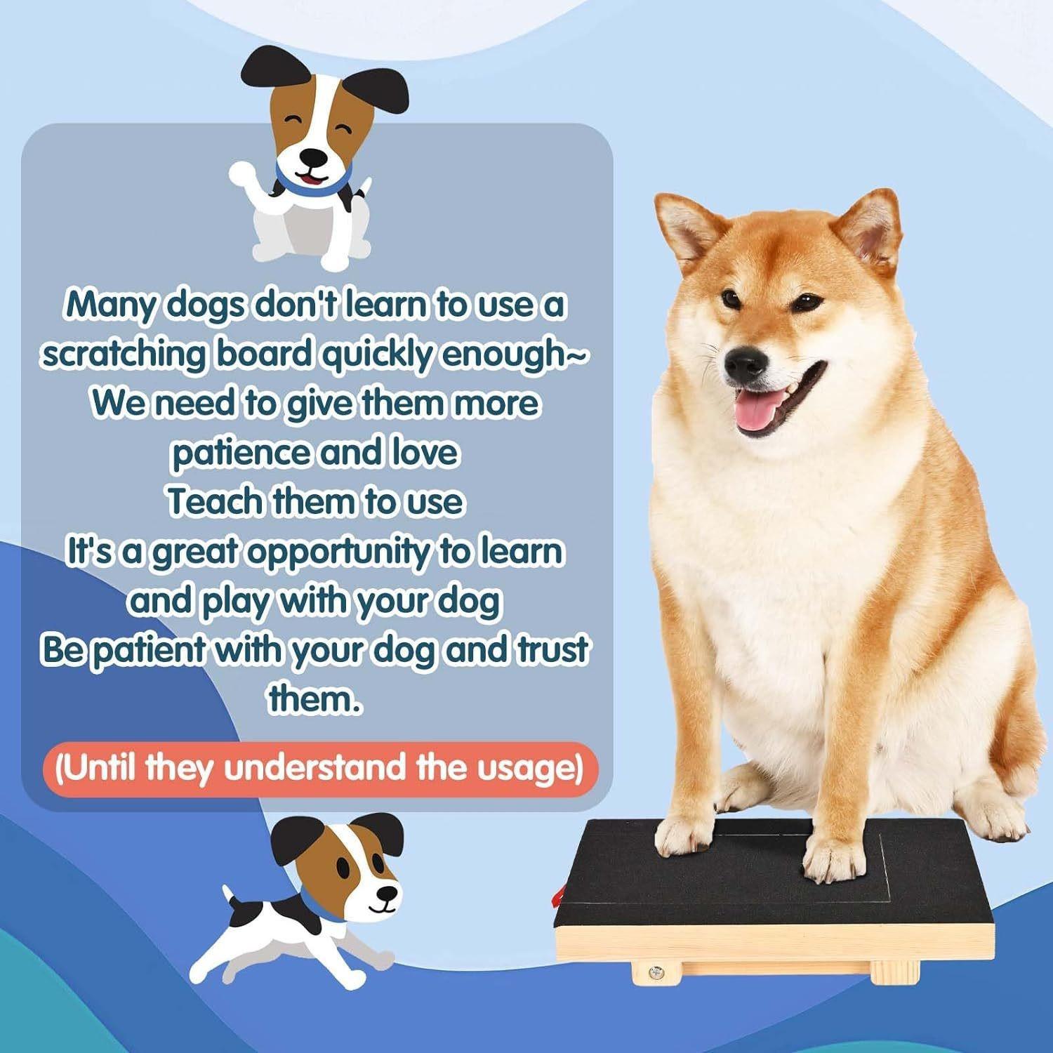 Spot Durable Non-Shedding Wooden Dog Scratch Board - Pet Sandpaper Paw Repair Board