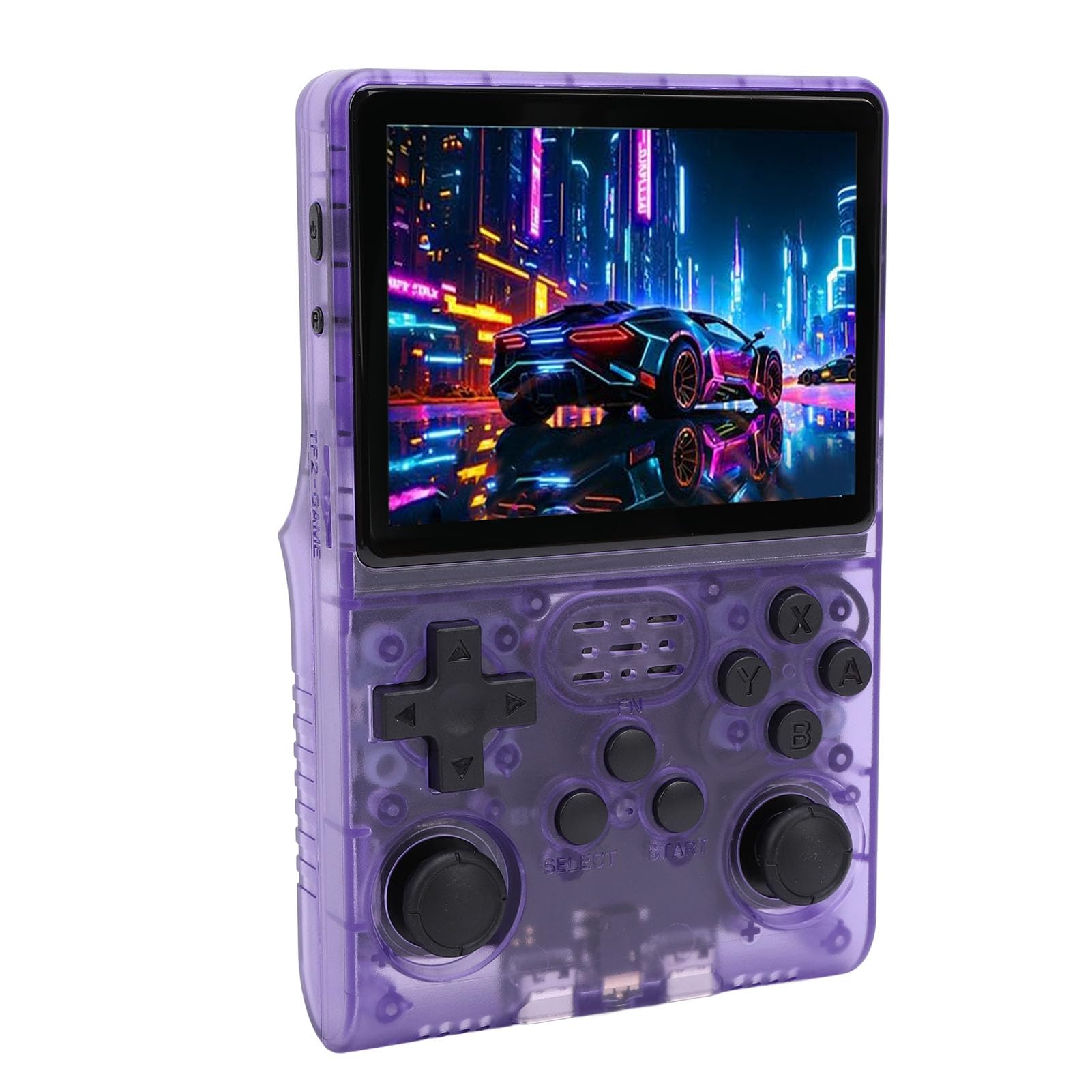 

R40S Pro Handheld Game Game Retro Video Game IPS 256GB 3800mAh Console, 30,000 Console, 3.5-inch Screen, Memory, (Transparent Purple)