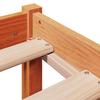 Bed Frame with Headboard without Mattress Wax Brown 135 x 190 cm
