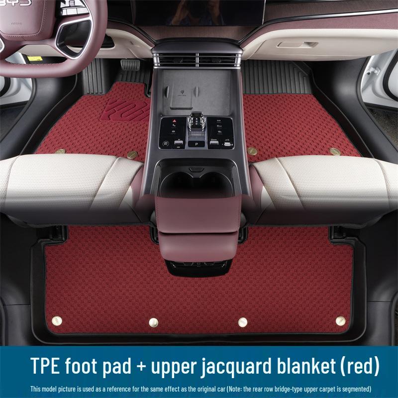 Nio ES8 Floor Mats: 3D High-Edge, Scratch-Resistant, Eco-Friendly TPE, Fits 25 Models