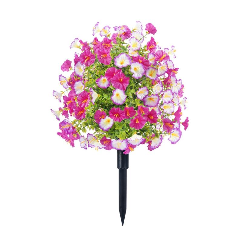 Garden Yard Stake Ground Simulation Greenery Faux Flower Decoration