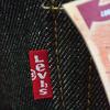 Levi's Men's 501 Button Fly Rigid Straight Jeans Unwashed Raw Denim black Waist32 Length32