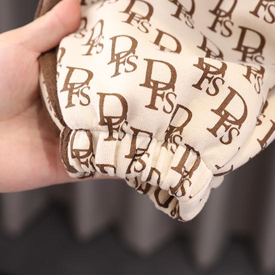 Children's Set Boys' Spring and Autumn Shoulder Bag Long Sleeved Stand Up Collar Jacket Fashionable Children's Two-piece Set