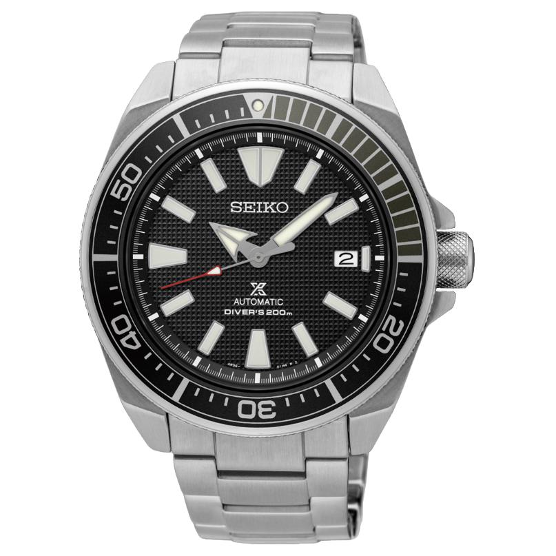 SEIKO Prospe 200m Waterproof Automatic Mechanical Movement Stainless Steel Strap Watch 43.8mm SRPF03 Black Dial