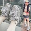 2025 Spring/Autumn Girls' Sneakers - Soft Sole, Casual Dad Shoes for Girls Aged 6-12