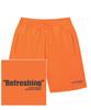 TRIPSHION Refreshing Logo Sweat Half Pants - Orange