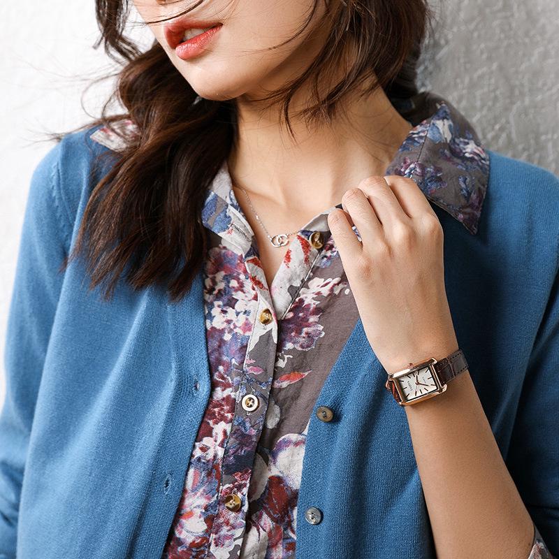 Women's Autumn/Winter 2024 Knit Cardigan Coat - Loose Fit Sweater Outerwear