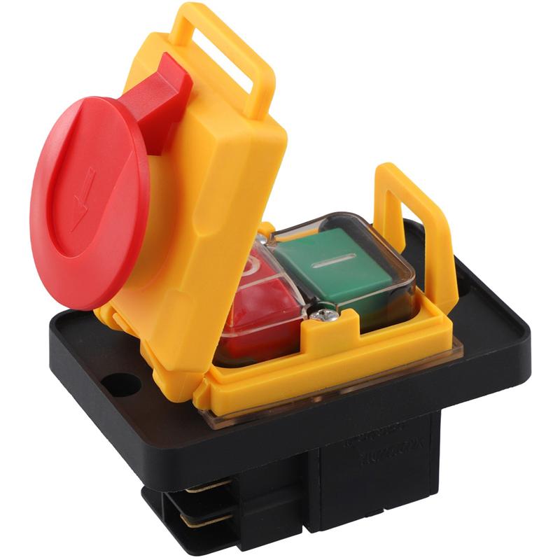 Fresh 3X Electromagnetic Switch Magnetic Button Switch KJD12 16A 250V Power Tool Undervoltage Overload Protection Switch