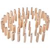 54Pcs Wooden Tower Toy Set Stacker Board Building Blocks Educational Kids Gifts