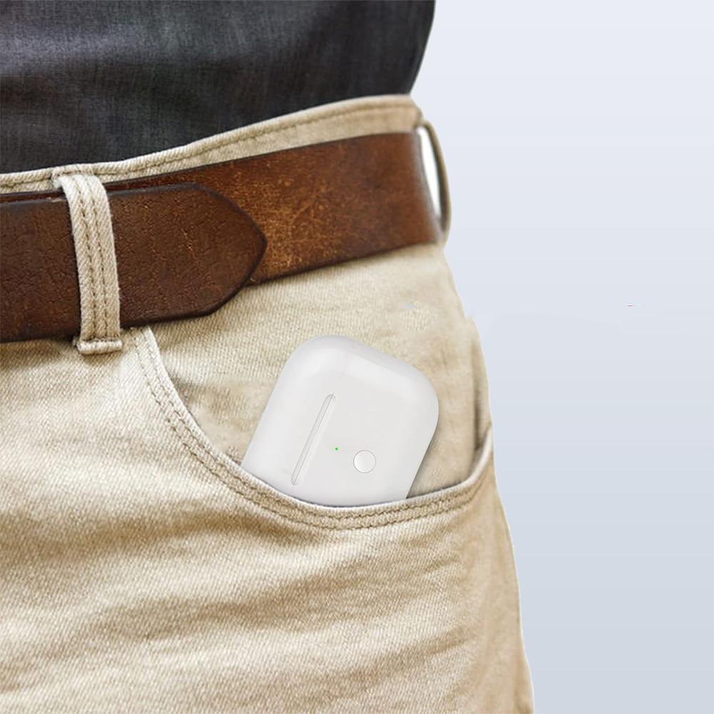 Husă de încărcare fără fir pentru căști Airpods 450 mAh cu buton de sincronizare de asociere compatibil Bluetooth pentru AirPods Pro 2