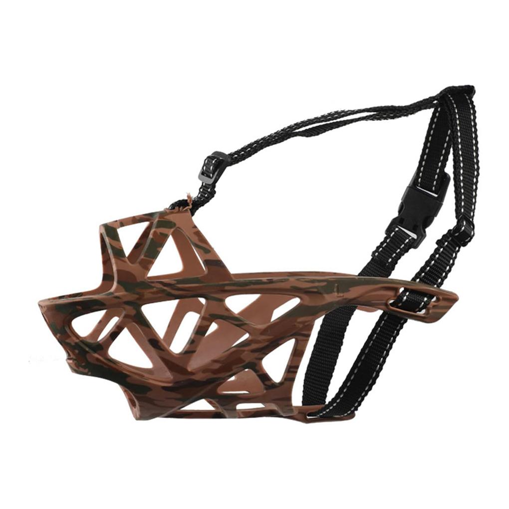 Pet Dog Basket Muzzles Upgraded Soft Breathable Cage Muzzle Adjustable Dog Mouth Guard Anti-Bark Biting for Small Large Dogs