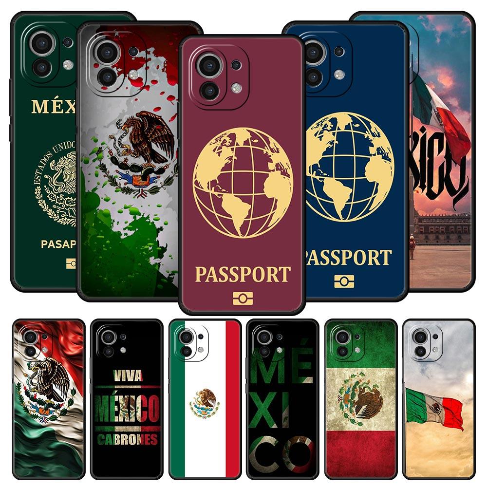 Phone Case For Xiaomi Mi 15 14 14T 13T 12T Pro 12 13 11 Lite 5G 11T X6 X5 Pro Soft TPU Cover Mexico Passport